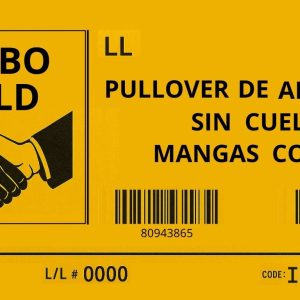 Paca de pullovers de algodón sin cuello de mangas cortas